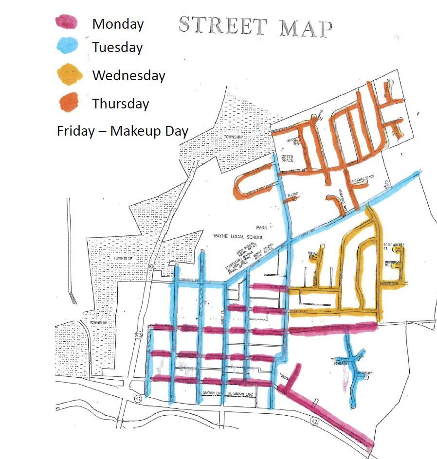 Leaf Pickup Map